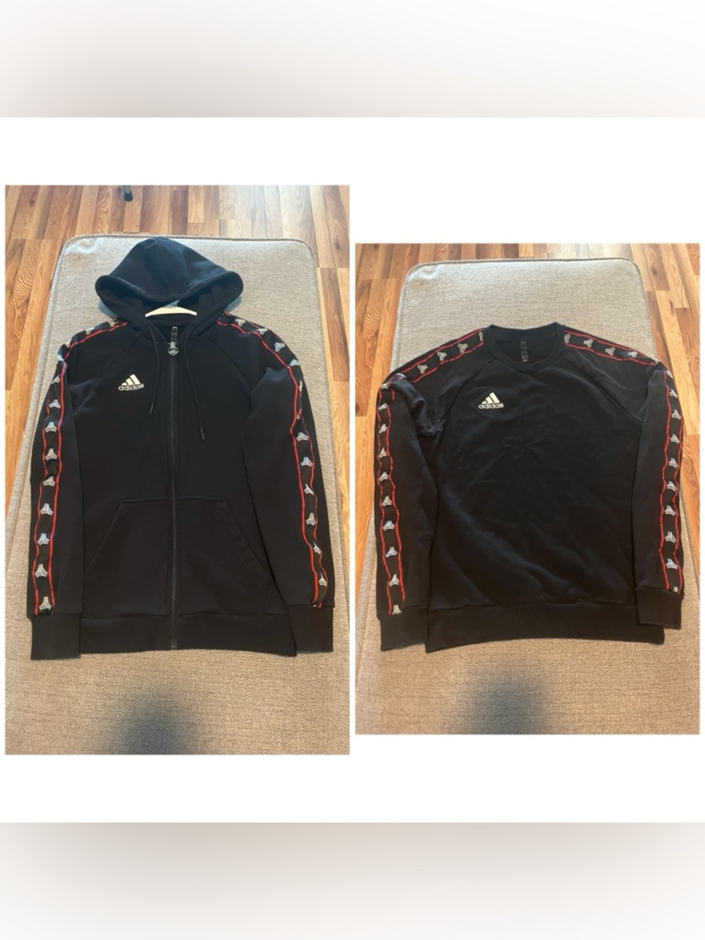 Adidas Men’s Tango Soccer Hoodie & Sweatshirt Bundle Size S